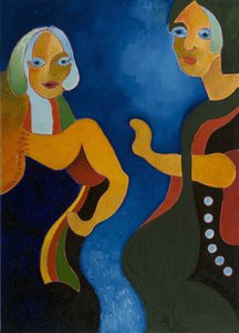 Vieille femme admonestant une plus jeune, 2008 - Jan Groneberg