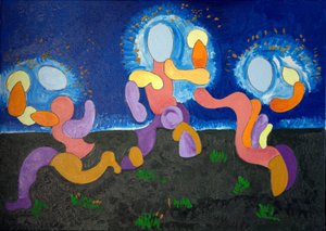 Dans les nuits chaudes de juin, les Troglodytes célèbrent le feu, 2009 - Jan Groneberg