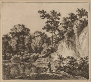 Paysage avec Rivière et Roche - Jan Hackaert