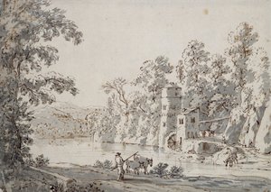 Le Moulin à eau près du gué - Jan Hackaert