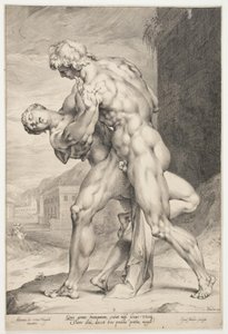 Un Romain enlevant une femme Sabine - Jan Harmensz. Muller