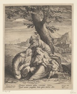 Sainte Famille avec Élisabeth et Jean-Baptiste