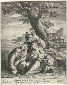 Sainte Famille avec Élisabeth et Jean-Baptiste