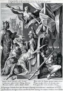 Mercure et Minerve arment un héros d
