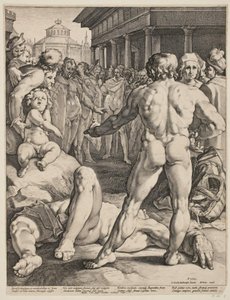 Le combat entre Ulysse et Irus - Jan Harmensz. Muller