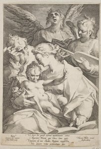 La Sainte Famille assistée par des anges - Jan Harmensz. Muller