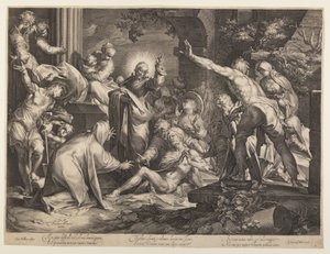 La résurrection de Lazare - Jan Harmensz. Muller
