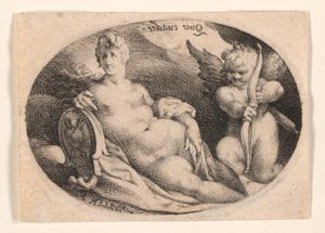 Vénus et Cupidon dans les nuages - Jan Harmensz. Muller