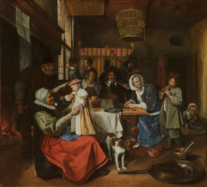 Comme chantent les vieux, ainsi sifflent les jeunes - Jan Havicksz. Steen