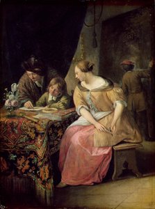 Intérieur avec un peintre et sa famille