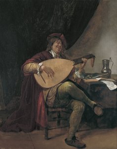 Autoportrait jouant du luth, vers 1665