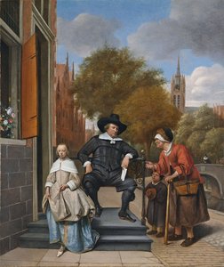 Le Bourgmestre de Delft et sa fille, 1655 - Jan Havickszoon Steen
