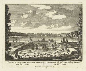 Fontaine au grand étang dans les jardins du Palais Het Loo, 1695-1705 - Jan I van Call