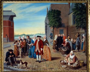 Promenade pour pêcher et nobles aux Pays-Bas