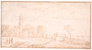 Église du village à Lisse - Jan Josefsz van Goyen