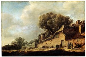 Paysage avec une chaumière paysanne, 1631