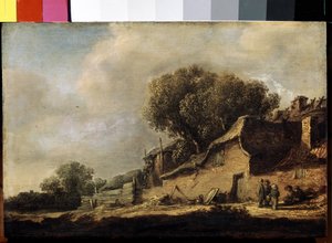 Paysage à la chaumière et au chêne - Jan Josephsz van Goyen
