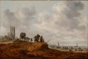 La vieille église à Egmond aan Zee - Jan Josephsz van Goyen