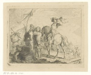 Paysage avec voyageurs et cavaliers
