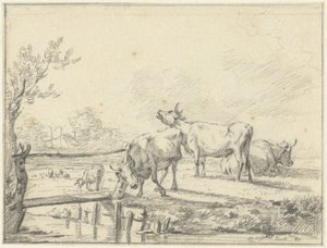 Vaches dans un pré - Jan Kobell (II)