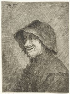 Paysans avec chapeau à gauche - Jan Lauwryn Krafft (I)