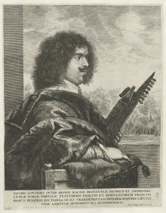 Portrait du compositeur et luthiste Jacques Gaultier, 1631-1635