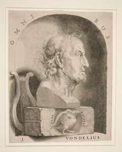 Portrait de Joost van den Vondel (1587-1679) - Jan Lutma The Younger