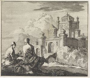 Emblème : château fort - Jan Luyken