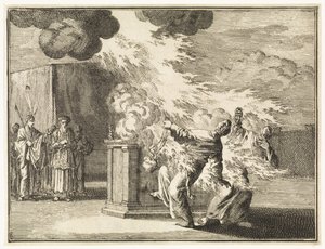 Nadab et Abihu tués par les flammes - Jan Luyken