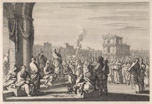Prédication du Christ devant le Temple - Jan Luyken