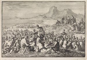 Multiplication miraculeuse des sept pains et des deux poissons - Jan Luyken