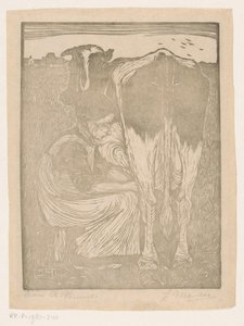 La trayeuse - Jan Mankes (signed by artist)