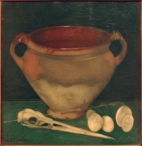 Pot en faïence avec bec de héron - Jan Mankes