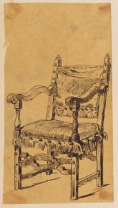 Skarbczyk. Sessel im Stil von Ludwig XIX. - Jan Matejko