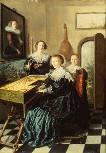 Trois femmes à un Virginal