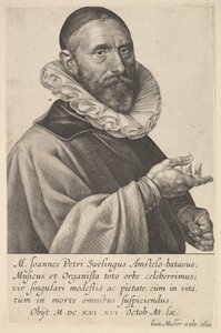Portrait de Jan Pietersz Sweelinck, organiste et musicien à Amsterdam, 1624