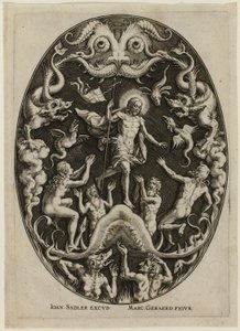 Le Christ dans les limbes, extrait de La Passion du Christ - Jan Sadeler I