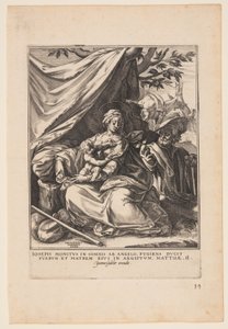 Repos lors de la fuite en Égypte - Jan Sadeler I
