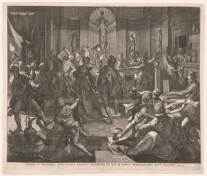Le carnaval (ou le fils prodigue) - Jan Sadeler I