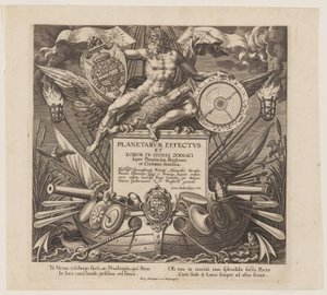 Page de titre, extrait des Sept planètes - Jan Sadeler I