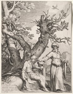 Ahijah et Jéroboam, 1604 - Jan Saenredam