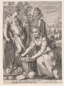 Automne (vendanges et dégustation de vin), extrait des Quatre Saisons