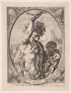 Bacchus, tiré de Trois dieux et déesses païens - Jan Saenredam