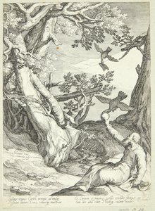 Élie nourri par les corbeaux dans le désert - Jan Saenredam