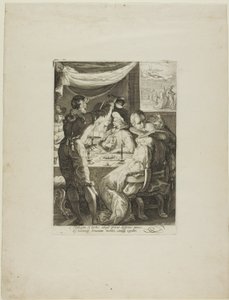 Soir, planche deux de Quatre moments de la journée - Jan Saenredam