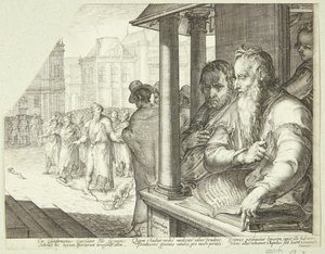Lycurgue philosophe sur la relation entre le bien et le mal - Jan Saenredam