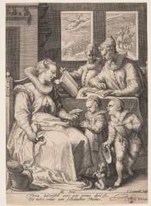 Matin, tiré de Les quatre moments de la journée - Jan Saenredam