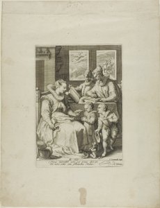 Matin, planche une de Quatre moments de la journée - Jan Saenredam