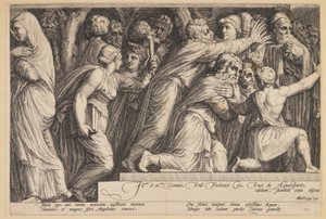 Le châtiment de Niobé (planche 4) - Jan Saenredam