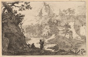 Ruines sur une colline